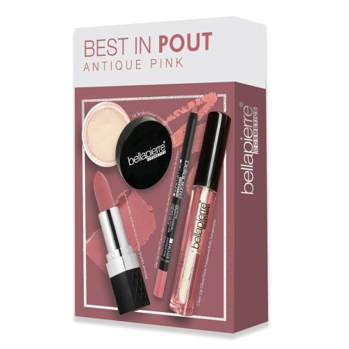 Bellapierre - Best In Pout ajakrúzs készet - Antique Pink hideg pink