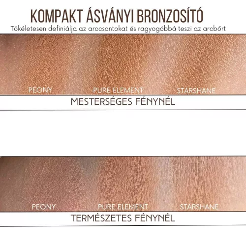 Bellapierre - Compact Bronzer kompakt ásványi bronzosító púder - Peony