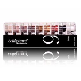   Bellapierre Mineral Shimmer Powder - Bella 9 darabos ásványi selyempor szemhéjfesték