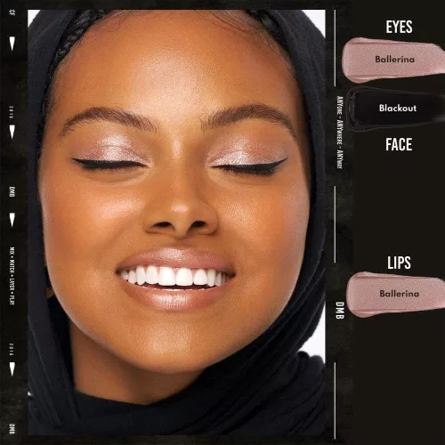Danessa Myricks Beauty Colorfix Mattes - Blackout folyékony szemhéjfesték matt fekete szemhéjtus