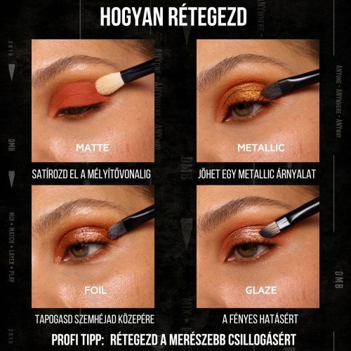 Danessa Myricks Beauty Colorfix Metallics - Enchantment ibolyalila fényes folyékony szemhéjfesték