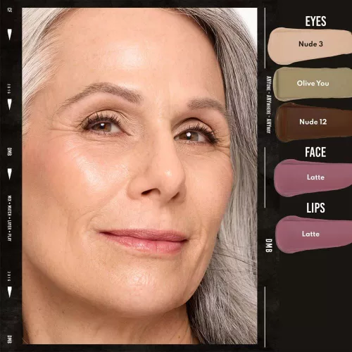 Danessa Myricks Beauty Colorfix - Nude 12 folyékony szemhéjfesték matt rúzs szemöldök pomádé barna szemhéjtus