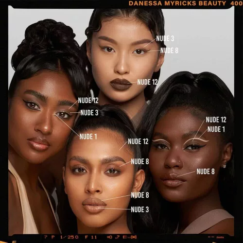 Danessa Myricks Beauty Colorfix - Nude 12 folyékony szemhéjfesték matt rúzs szemöldök pomádé barna szemhéjtus
