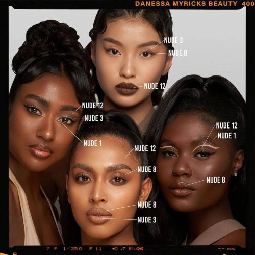 Danessa Myricks Beauty Colorfix - Nude 8 folyékony szemhéjfesték matt rúzs szemöldök pomádé