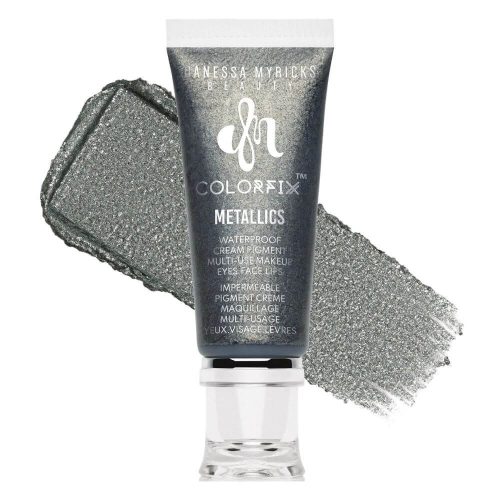 Danessa Myricks Beauty Colorfix Metallics - Odyssey sötét ezüst fényes folyékony szemhéjfesték