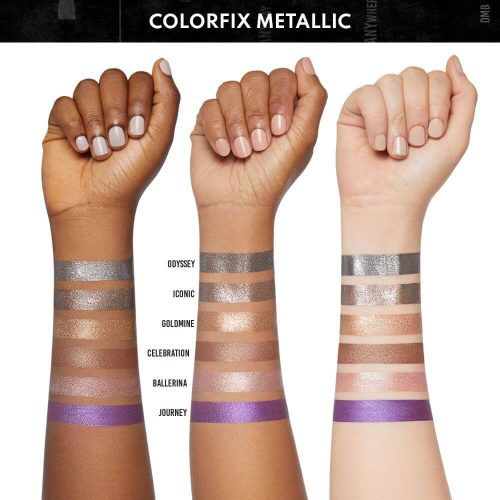 Danessa Myricks Beauty Colorfix Metallics - Odyssey sötét ezüst fényes folyékony szemhéjfesték