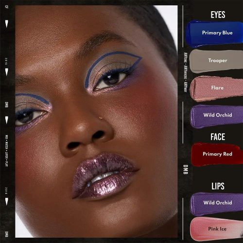 Danessa Myricks Beauty Colorfix Mattes - Primary Blue folyékony szemhéjfesték matt kék szemhéjtus