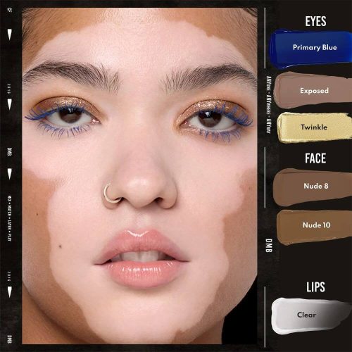 Danessa Myricks Beauty Colorfix Mattes - Primary Blue folyékony szemhéjfesték matt kék szemhéjtus