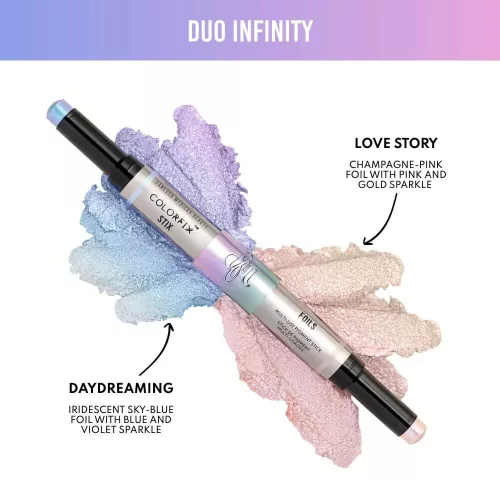 Danessa Myricks Beauty Colorfix Stix Duo Infinity limitált csillámos stick szemhéjfesték