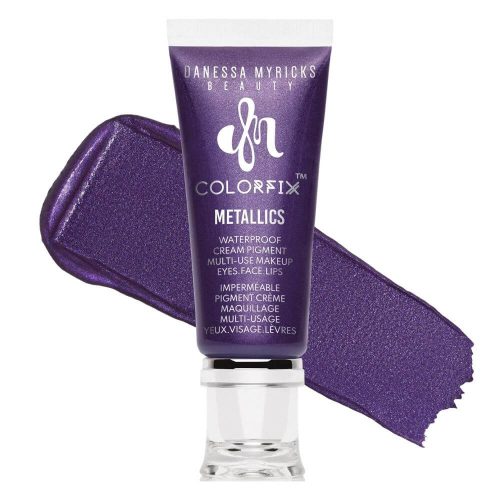 Danessa Myricks Beauty Colorfix Metallics - Wild Orchid sötét lila fényes folyékony szemhéjfesték