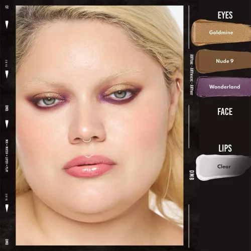 Danessa Myricks Beauty Colorfix Metallics - Wonderland szilvalila fényes folyékony szemhéjfesték