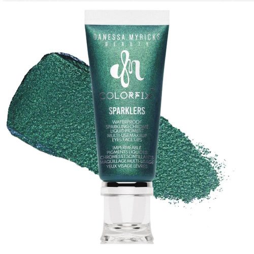 Danessa Myricks Beauty Colorfix Sparklers - Evergreen zöld duokróm csillogó folyékony szemhéjfesték