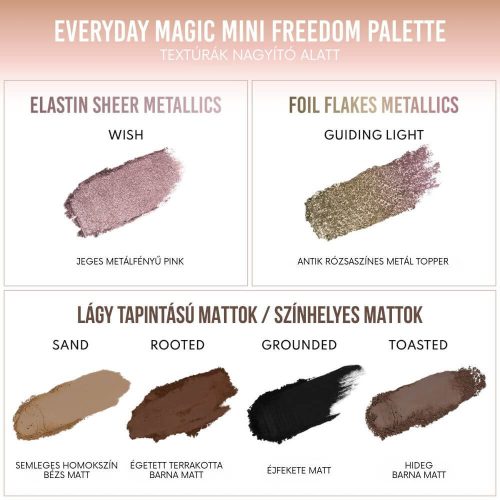 Danessa Myricks Beauty Lightwork Freedom Mini Palette Everyday Magic mágneses szemhéj paletta