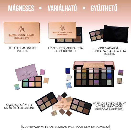 Danessa Myricks Beauty Lightwork Freedom Mini Palette Everyday Magic mágneses szemhéj paletta