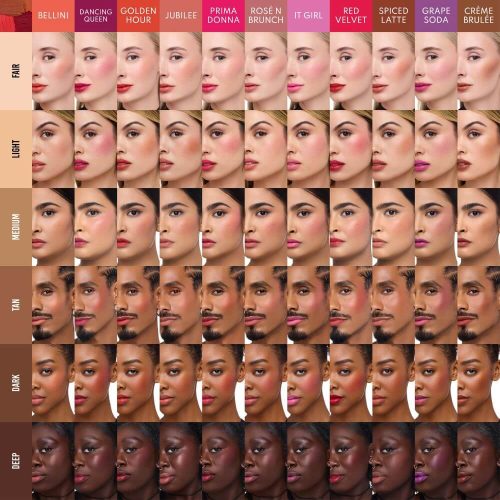 Danessa Myricks Beauty Yummy Skin Blurring Balm Powder Flushed - Grape Soda matt krém pirosító hideg lila