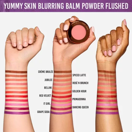 Danessa Myricks Beauty Yummy Skin Blurring Balm Powder Flushed - Bellini matt krém pirosító barack