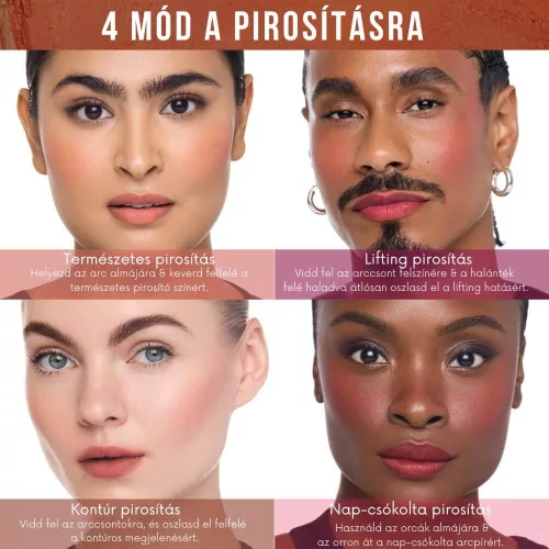 Danessa Myricks Beauty Yummy Skin Blurring Balm Powder Flushed - Bellini matt krém pirosító barack