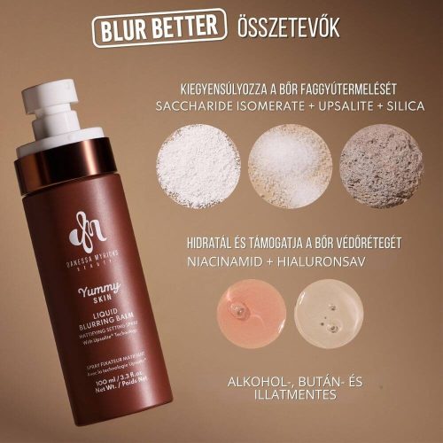 Danessa Myricks Beauty Yummy Skin Liquid Blurring Balm Setting Spray mattító fixáló spray