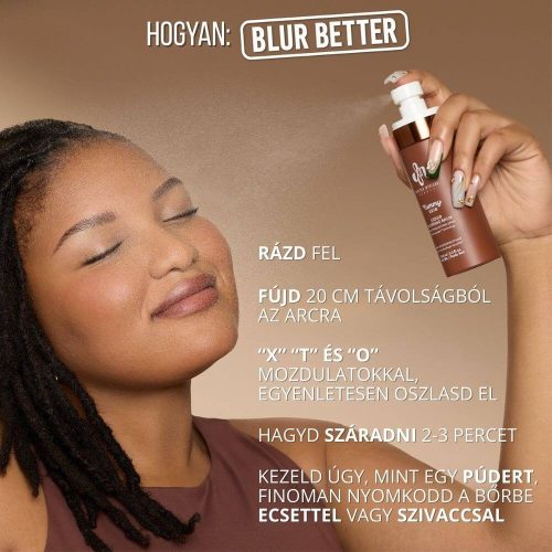 Danessa Myricks Beauty Yummy Skin Liquid Blurring Balm Setting Spray mattító fixáló spray utazó méret