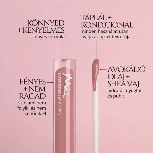Mii Cosmetics Lavish Lip Creme - Forbidden rózsás nude folyékony rúzs