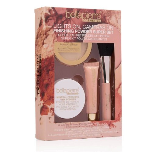 Bellapierre - Lights On, Cameras On ásványi primer és fixáló púder készlet