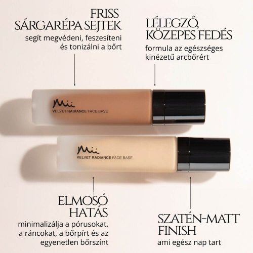 Mii Cosmetics Velvet Radiance Face Base - Truly 08 folyékony alapozó